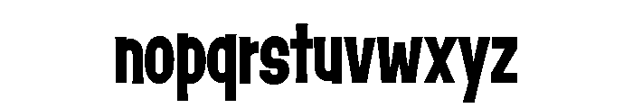 Damico Gothic Damico Gothic Condensed Bold Font LOWERCASE