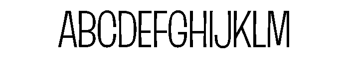 Damico Gothic Damico Gothic Condensed Light Font UPPERCASE