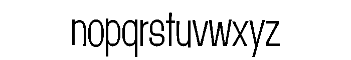 Damico Gothic Damico Gothic Condensed Light Font LOWERCASE
