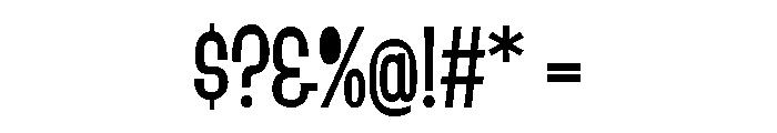 Damico Gothic Damico Gothic Condensed Regular Font OTHER CHARS