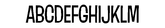 Damico Gothic Damico Gothic Condensed Regular Font UPPERCASE