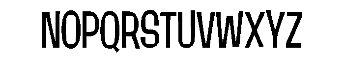 Damico Gothic Damico Gothic Condensed Regular Font UPPERCASE
