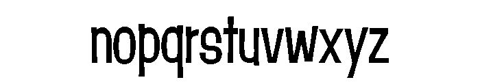 Damico Gothic Damico Gothic Condensed Regular Font LOWERCASE