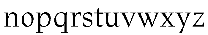 Damocles Regular Font LOWERCASE