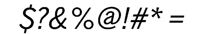 Darbee Legend Variable Italic Font OTHER CHARS