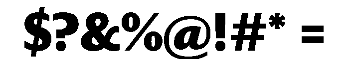 Darby Sans Black Font OTHER CHARS