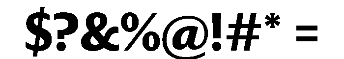 Darby Sans Bold Font OTHER CHARS