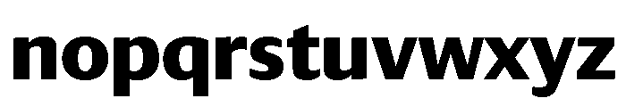 Darby Sans Bold Font LOWERCASE
