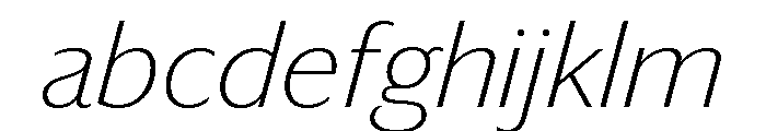 Darby Sans Extralight Italic FONT