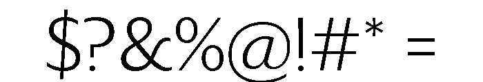 Darby Sans Light Font OTHER CHARS