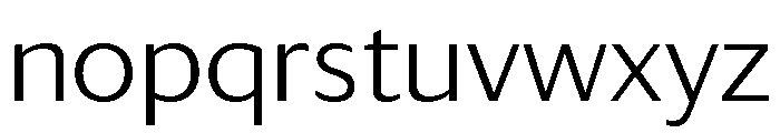 Darby Sans Light Font LOWERCASE