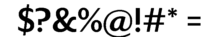 Darby Sans Medium Font OTHER CHARS