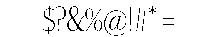 Darby Sans Poster Condensed Extralight Font OTHER CHARS