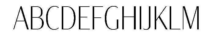 Darby Sans Poster Condensed Extralight Font UPPERCASE