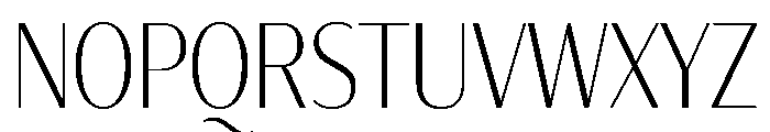 Darby Sans Poster Condensed Extralight Font UPPERCASE