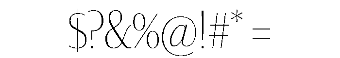 Darby Sans Poster Condensed Thin Font OTHER CHARS