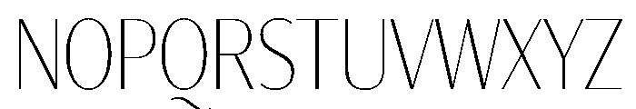 Darby Sans Poster Condensed Thin Font UPPERCASE