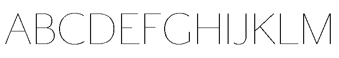 Darby Sans Thin Font UPPERCASE