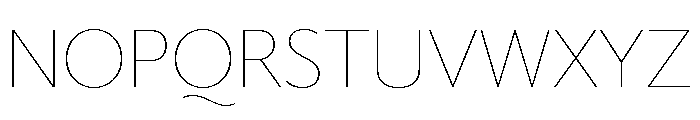 Darby Sans Thin Font UPPERCASE