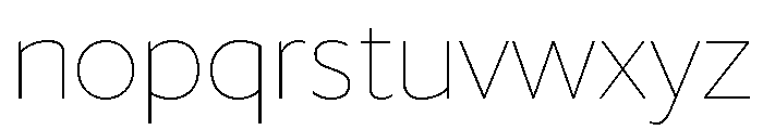 Darby Sans Thin Font LOWERCASE