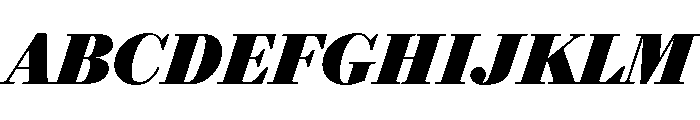 Darby Serif Display Black Italic Font UPPERCASE