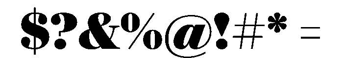 Darby Serif Display Black Font OTHER CHARS