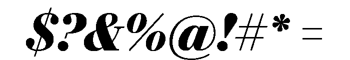 Darby Serif Display Bold Italic Font OTHER CHARS