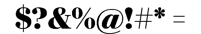 Darby Serif Display Bold Font OTHER CHARS