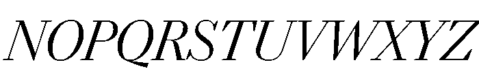 Darby Serif Display Light Italic Font UPPERCASE