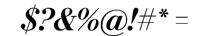 Darby Serif Display Medium Italic Font OTHER CHARS