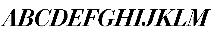 Darby Serif Display Medium Italic Font UPPERCASE