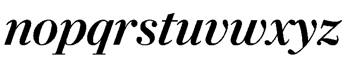 Darby Serif Display Medium Italic Font LOWERCASE