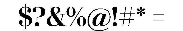 Darby Serif Display Medium Font OTHER CHARS