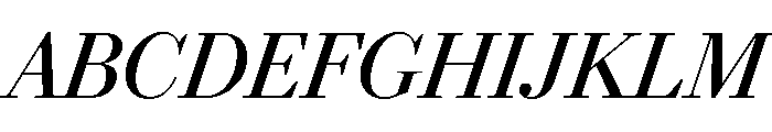 Darby Serif Display Regular Italic Font UPPERCASE