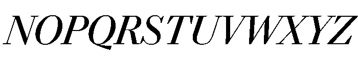 Darby Serif Display Regular Italic Font UPPERCASE