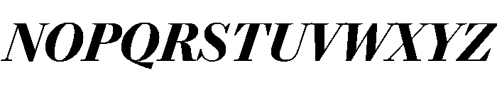 Darby Serif Display Semibold Italic Font UPPERCASE