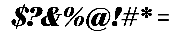 Darby Serif Text Bold Italic Font OTHER CHARS