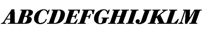 Darby Serif Text Bold Italic Font UPPERCASE