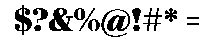 Darby Serif Text Bold Font OTHER CHARS