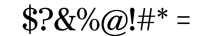 Darby Serif Text Regular Font OTHER CHARS