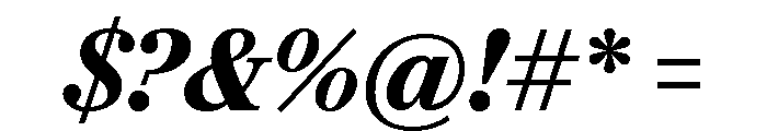 Darby Serif Text Semibold Italic Font OTHER CHARS