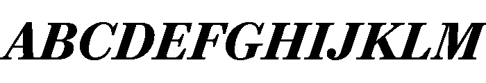 Darby Serif Text Semibold Italic Font UPPERCASE