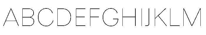 Dazzed TRIAL Thin Instance Font UPPERCASE