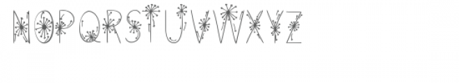 dandelion doodle font Font UPPERCASE