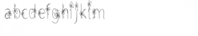 dandelion doodle font Font LOWERCASE