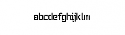 Dark Age Collection Enforce B Regular Font LOWERCASE