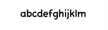 Dash Decent Regular Font LOWERCASE
