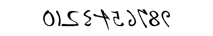 Da Vinci Backwards Font OTHER CHARS