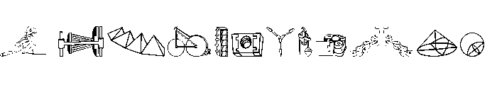 Da Vinci Extras Font UPPERCASE