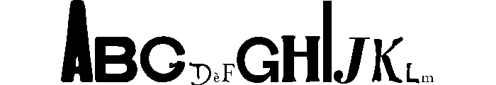 Dada Regular Font UPPERCASE